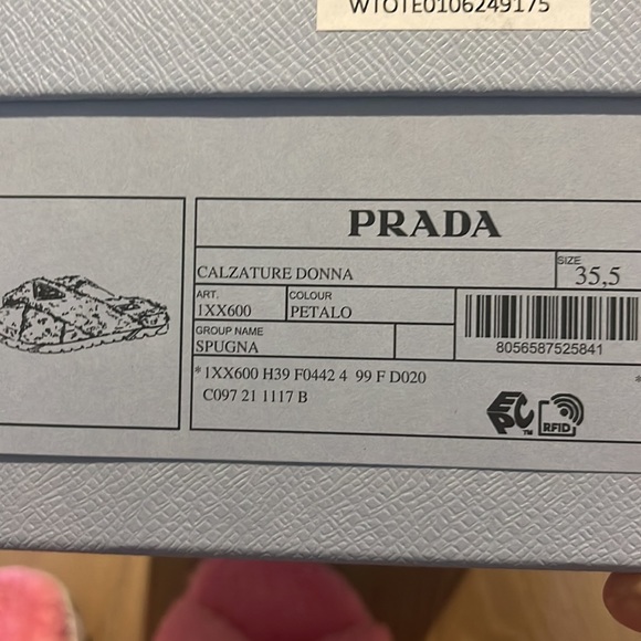 Prada Criss Cross Terry Fussbett Sandal - Picture 8 of 9